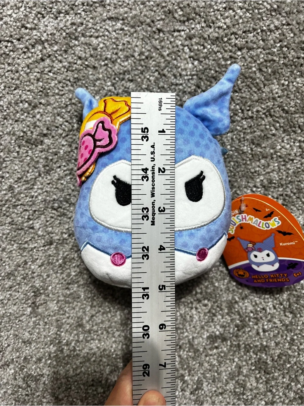 Squishmallows Sanrio Blue Kuromi Halloween 6 Inch Soft Plush New with Tag